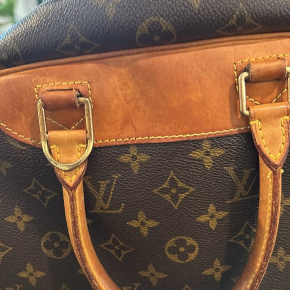Auth LOUIS VUITTON Deauville Monogram Handbag Monogram Canvas#VU1927🤎🤎EUC - Picture 11 of 12